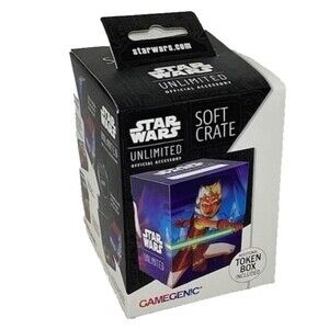 Star Wars Soft Crate Token Box Ahsoka Tano/General Grievous 60 Card Deck NEW